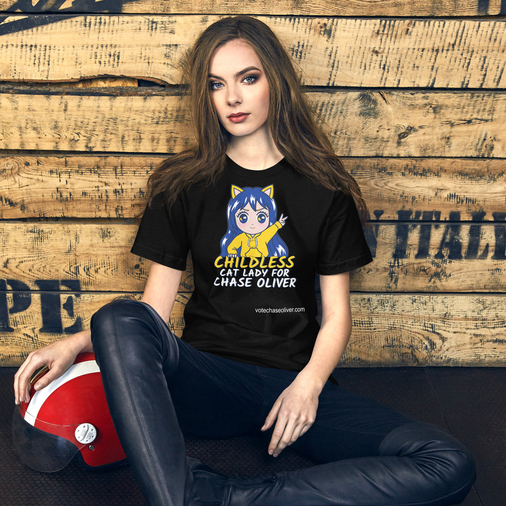 Childless Cat Lady for Chase Oliver Unisex t-shirt