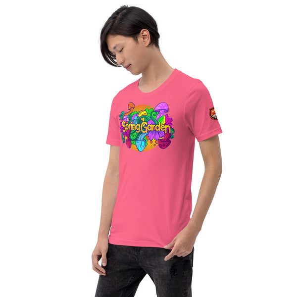 Mushmore Spring Garden Unisex t-shirt