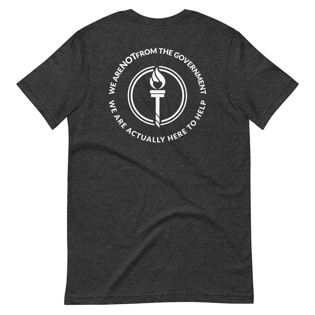 Libertarian Mutual Aid - We are not from the Government Unisex t-shirt