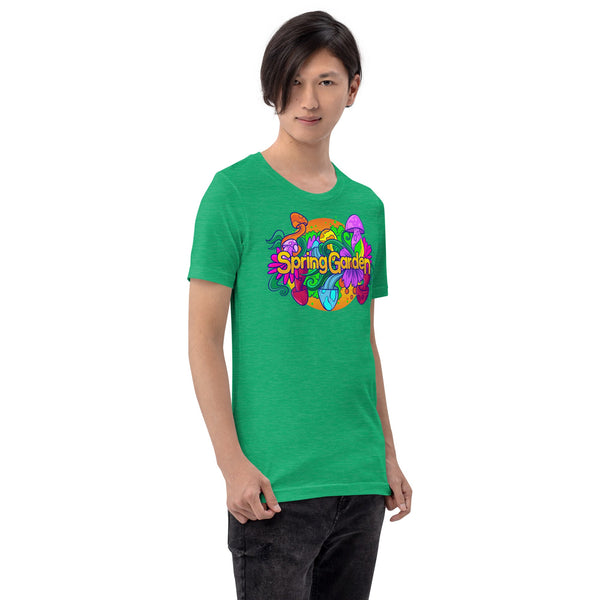 Mushmore Spring Garden Unisex t-shirt