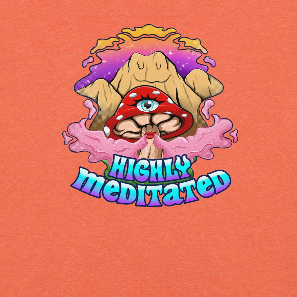 Mushmore Highly Meditated Unisex t-shirt