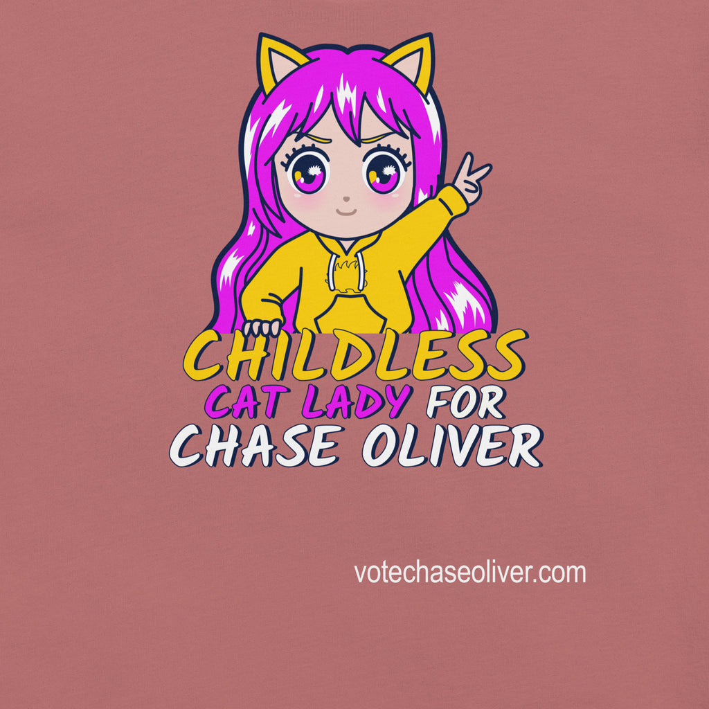 Childless Cat Lady for Chase Oliver Unisex t-shirt