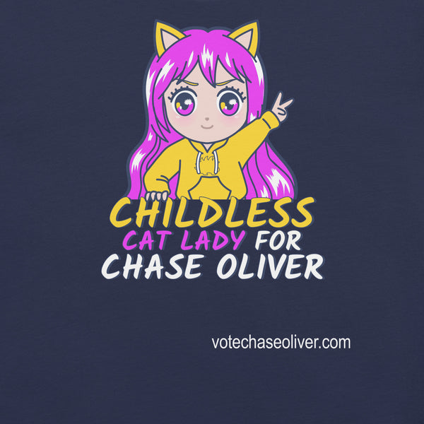 Childless Cat Lady for Chase Oliver Unisex t-shirt