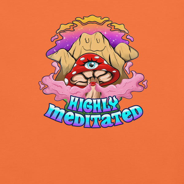 Mushmore Highly Meditated Unisex t-shirt