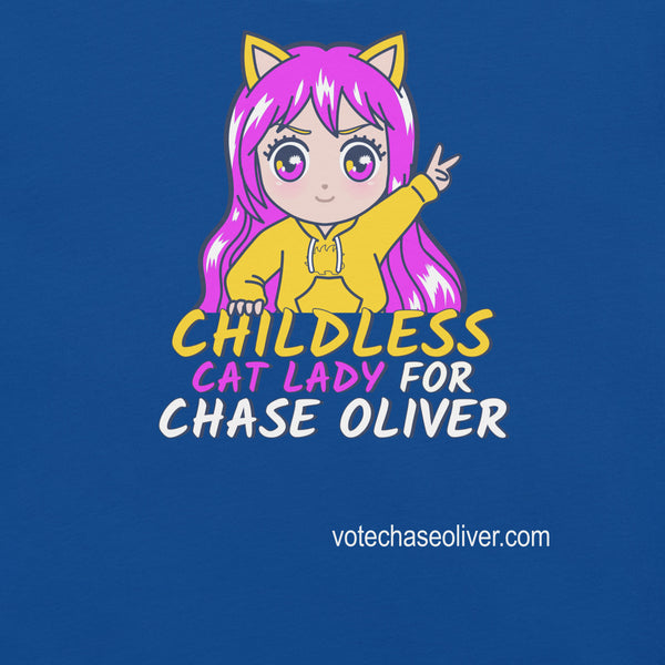 Childless Cat Lady for Chase Oliver Unisex t-shirt