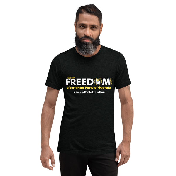 Fight for Freedom Libertarian Party of Georgia Short sleeve t-shirt