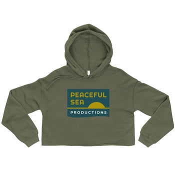 Peaceful Sea Women's Crop Hoodie