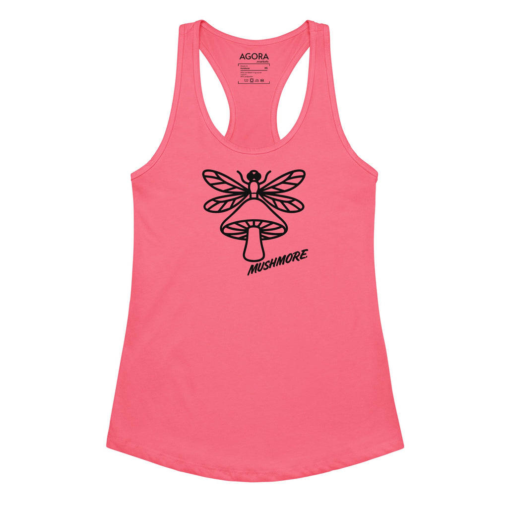 Mushmore Dragonfly Women’s fitted racerback tank top