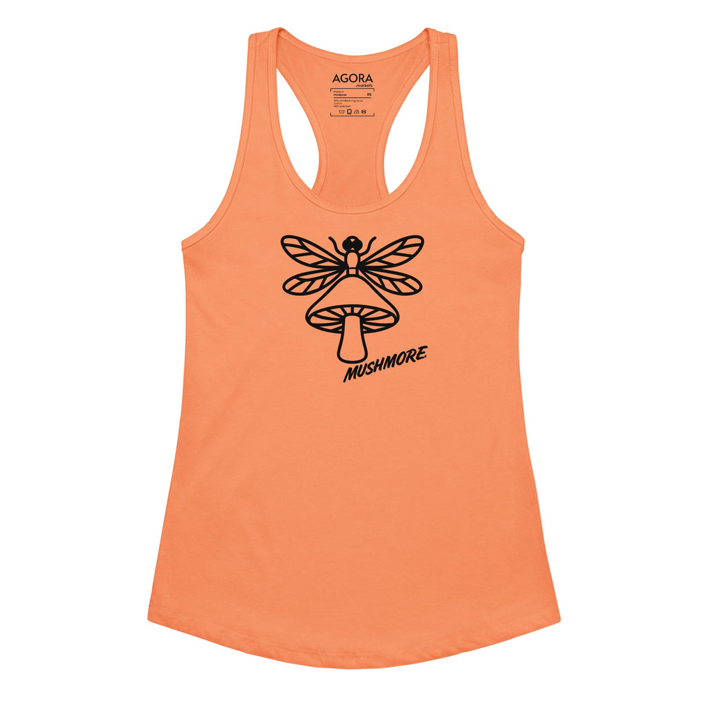 Mushmore Dragonfly Women’s fitted racerback tank top