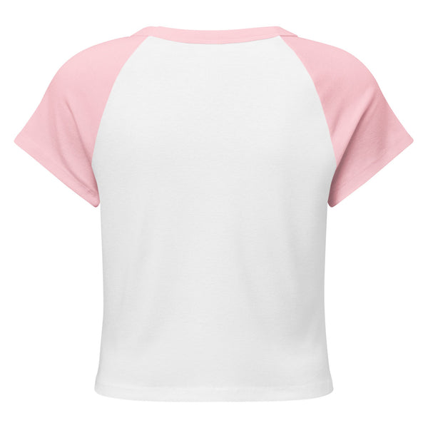 Mushmore Women’s micro rib raglan baby tee