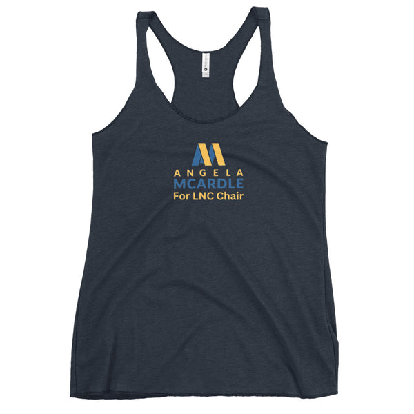 Angela for LNC Women's Racerback Tank - Proud Libertarian - Angela McArdle