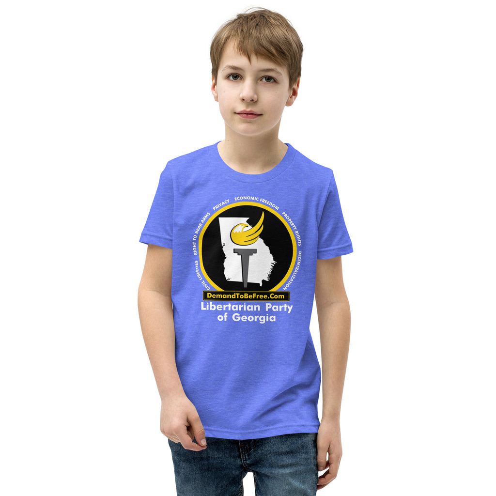 Libertarian Party of Georgia Youth Short Sleeve T-Shirt - Proud Libertarian - Libertarian Party of Georgia