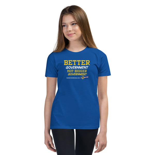 Better Government - Rainwater for Governor Youth Tee