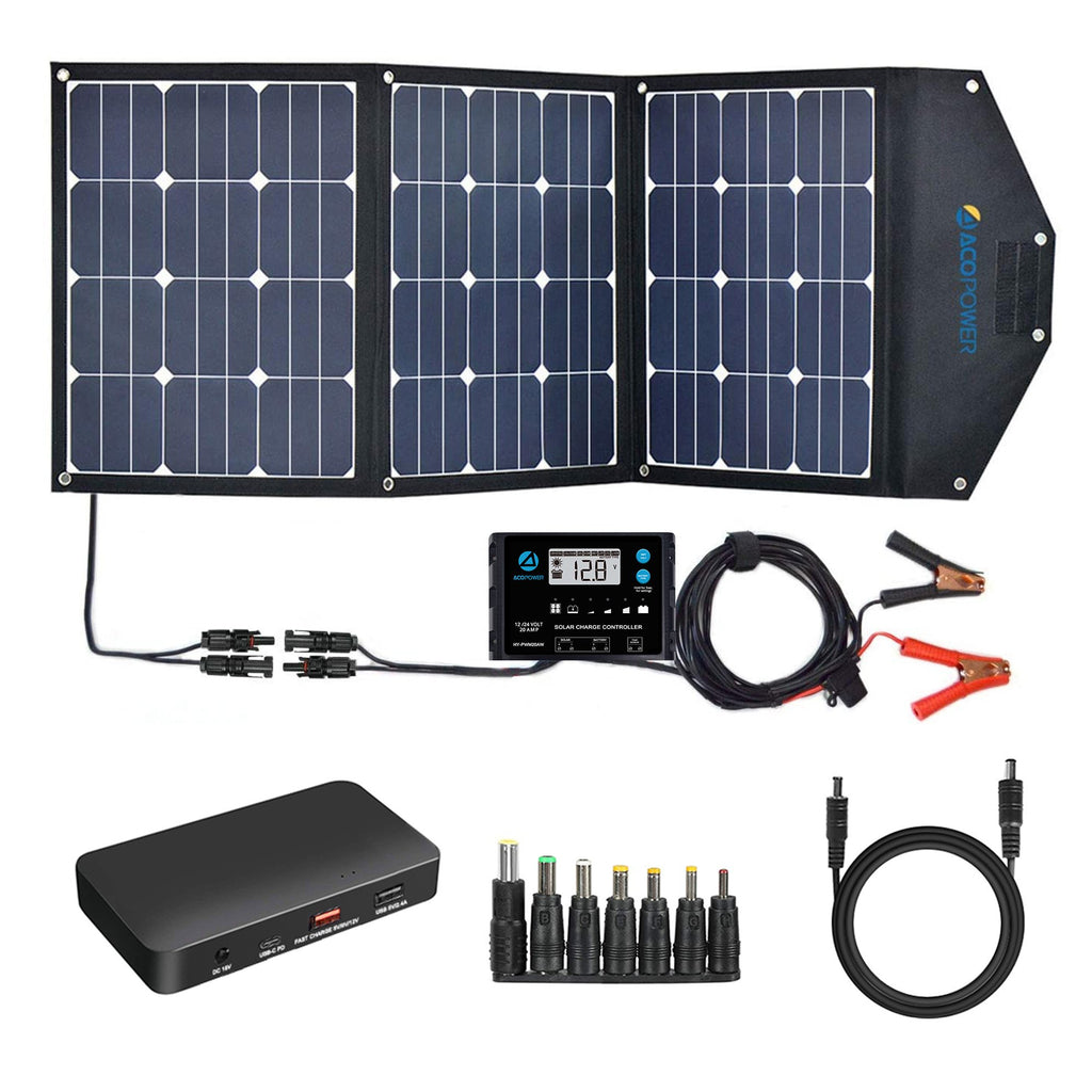 120W Foldable Solar Panel Kit , w/ ProteusX 20A Charge Controller by ACOPOWER - Proud Libertarian - ACOPOWER