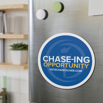 Chase-ing Opportunity - Chase Oliver for President Die-Cut Magnets