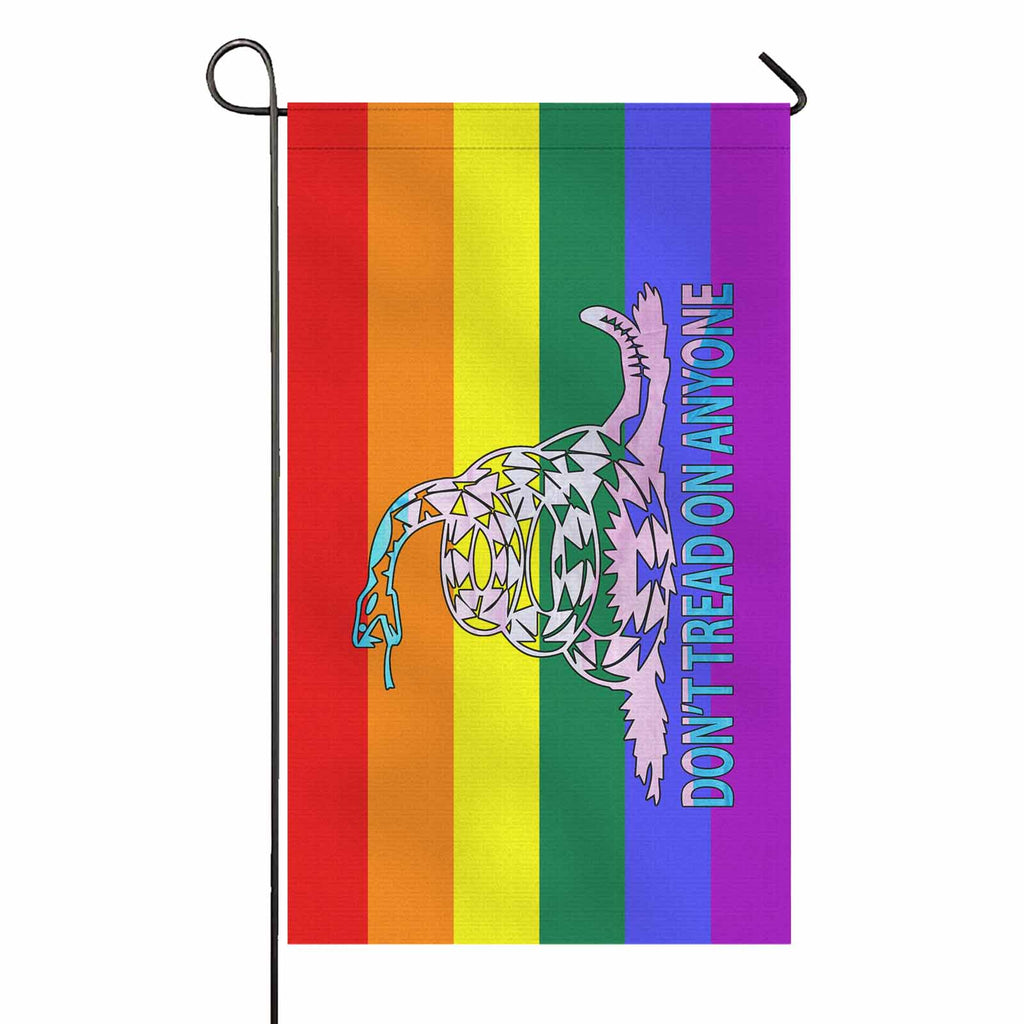 Don't Tread Snake -LGBT - trans Two Sided Flag - Proud Libertarian - Proud Libertarian