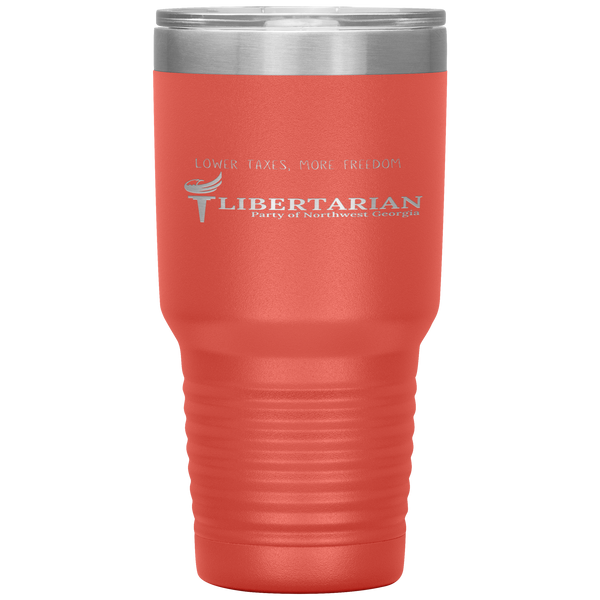 Libertarian Party of Northwest Georgia Tumbler 30oz - Proud Libertarian - Libertarian Party of Georgia