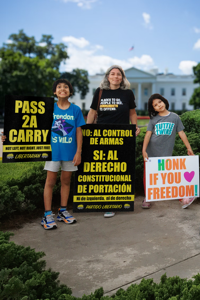 Constitutional Carry - Espanol - Profits for Protests Adult Sign (24" x 36") - Proud Libertarian - Profits for Protests