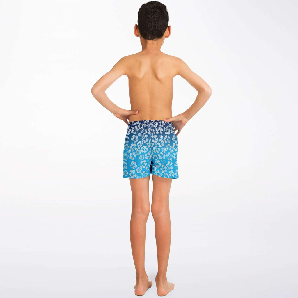 Alaska Libertarian Hawaiian Kids Swim Trunks - With Igloos and Porcupines - Proud Libertarian - Alaska Libertarian Party