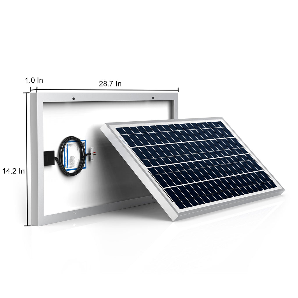 35 Watts Poly Solar Panel, 12V by ACOPOWER - Proud Libertarian - ACOPOWER