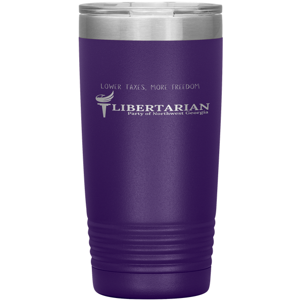 Libertarian Party of Northwest Georgia Tumbler 20oz - Proud Libertarian - Libertarian Party of Georgia