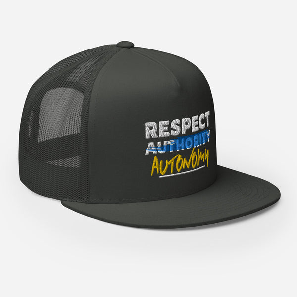 Respect Automony Trucker Cap - Proud Libertarian - Proud Libertarian