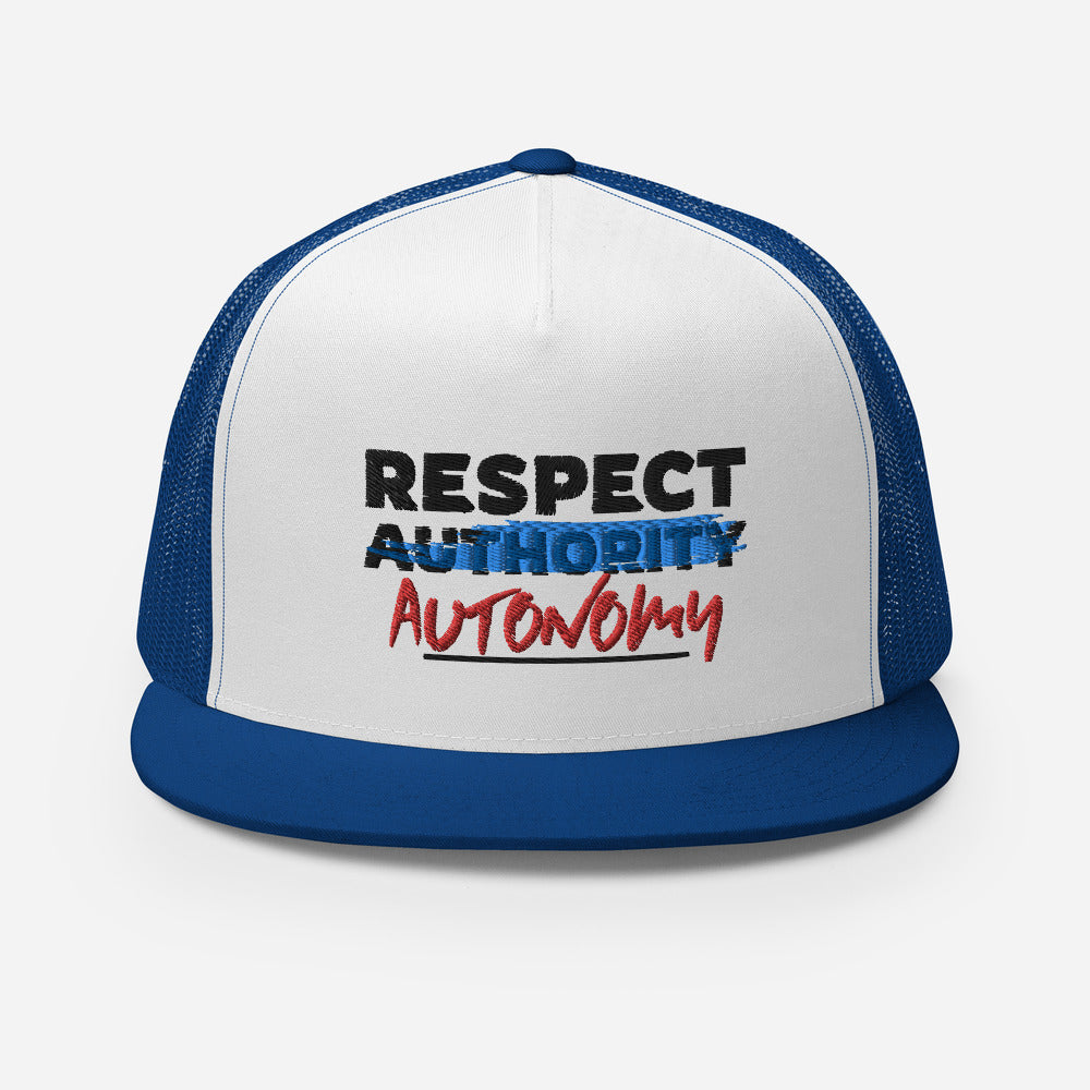 Respect Automony Trucker Cap - Proud Libertarian - Proud Libertarian