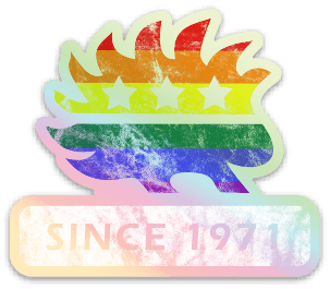 LGBTQ Libertarian Porcupine (Since 1971) Holographic Sticker 3x3 - Proud Libertarian - Proud Libertarian