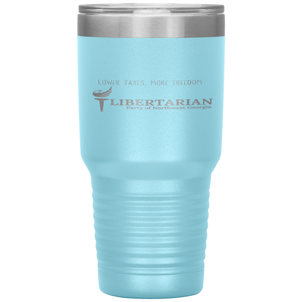 Libertarian Party of Northwest Georgia Tumbler 30oz - Proud Libertarian - Libertarian Party of Georgia