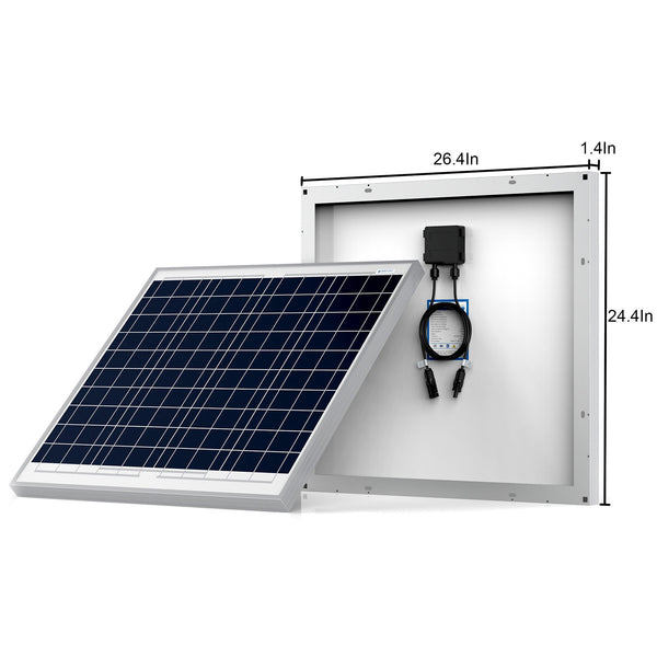 60 Watts Poly Solar Panel, 12V by ACOPOWER - Proud Libertarian - ACOPOWER