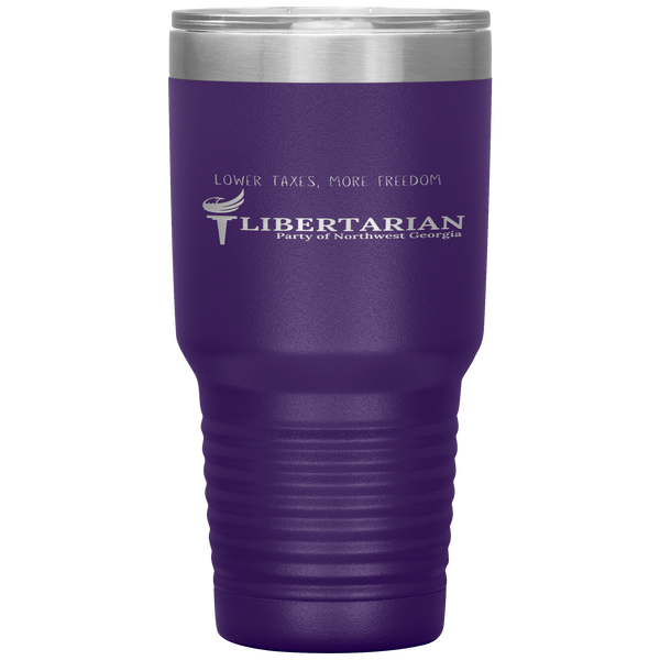 Libertarian Party of Northwest Georgia Tumbler 30oz - Proud Libertarian - Libertarian Party of Georgia