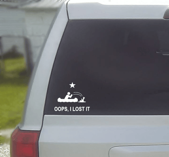 Oops I lost It - Boat accident Vinyl Window Decal - Proud Libertarian - Proud Libertarian