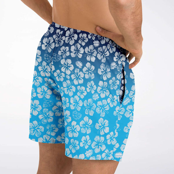 Alaska Libertarian Hawaiian Adult Swim Trunks - With Igloos and Porcupines - Proud Libertarian - Alaska Libertarian Party