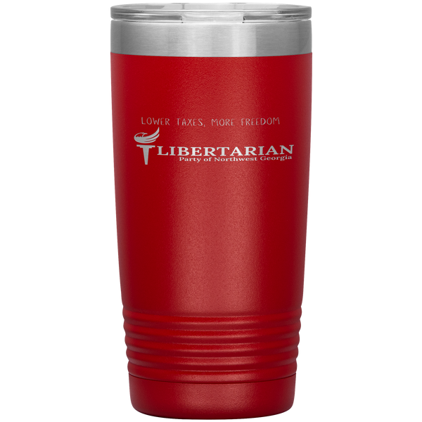 Libertarian Party of Northwest Georgia Tumbler 20oz - Proud Libertarian - Libertarian Party of Georgia