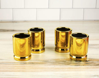 50 Caliber Shot Glasses Set - Set of 4 - Each holds 2 Ounces - Tactical Bullet Casings Shot Glasses by The Wine Savant by The Wine Savant - Proud Libertarian - The Wine Savant