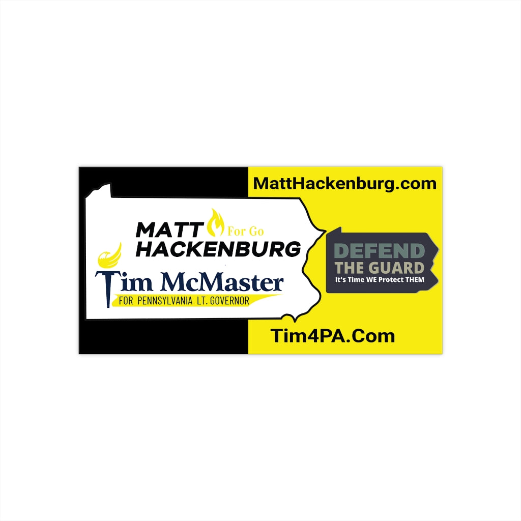 Tim McMaster for Lieutenant Governor Bumper Sticker - Proud Libertarian - Tim McMaster for Pennsylvania