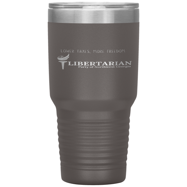 Libertarian Party of Northwest Georgia Tumbler 30oz - Proud Libertarian - Libertarian Party of Georgia