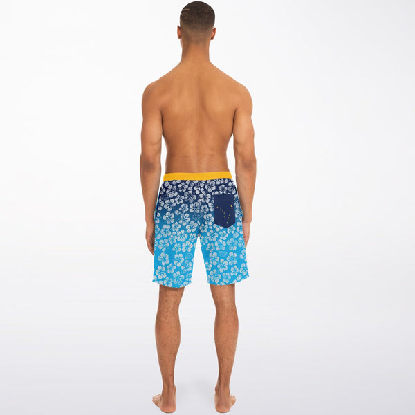 Alaska Libertarian Hawaiian Board Shorts - With Igloos and Porcupines - Proud Libertarian - Alaska Libertarian Party