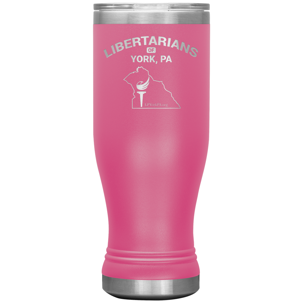 Libertarians of York PA Vaccuum Tumbler - Proud Libertarian - Libertarian Party of Pennsylvania - York