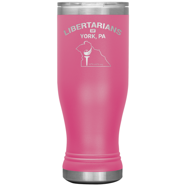 Libertarians of York PA Vaccuum Tumbler - Proud Libertarian - Libertarian Party of Pennsylvania - York