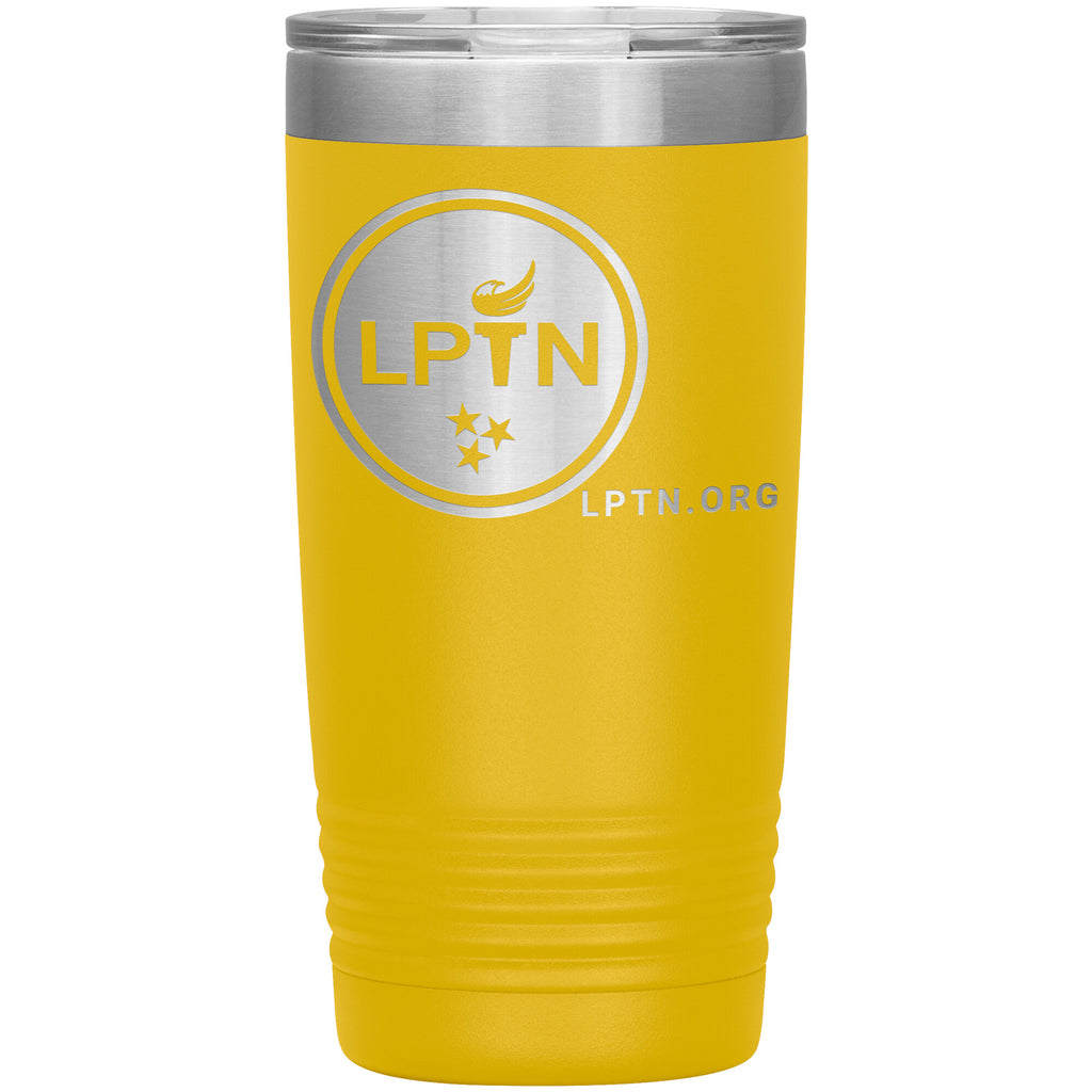 LPTN 20oz Tumbler - Proud Libertarian - Libertarian Party of Tennessee