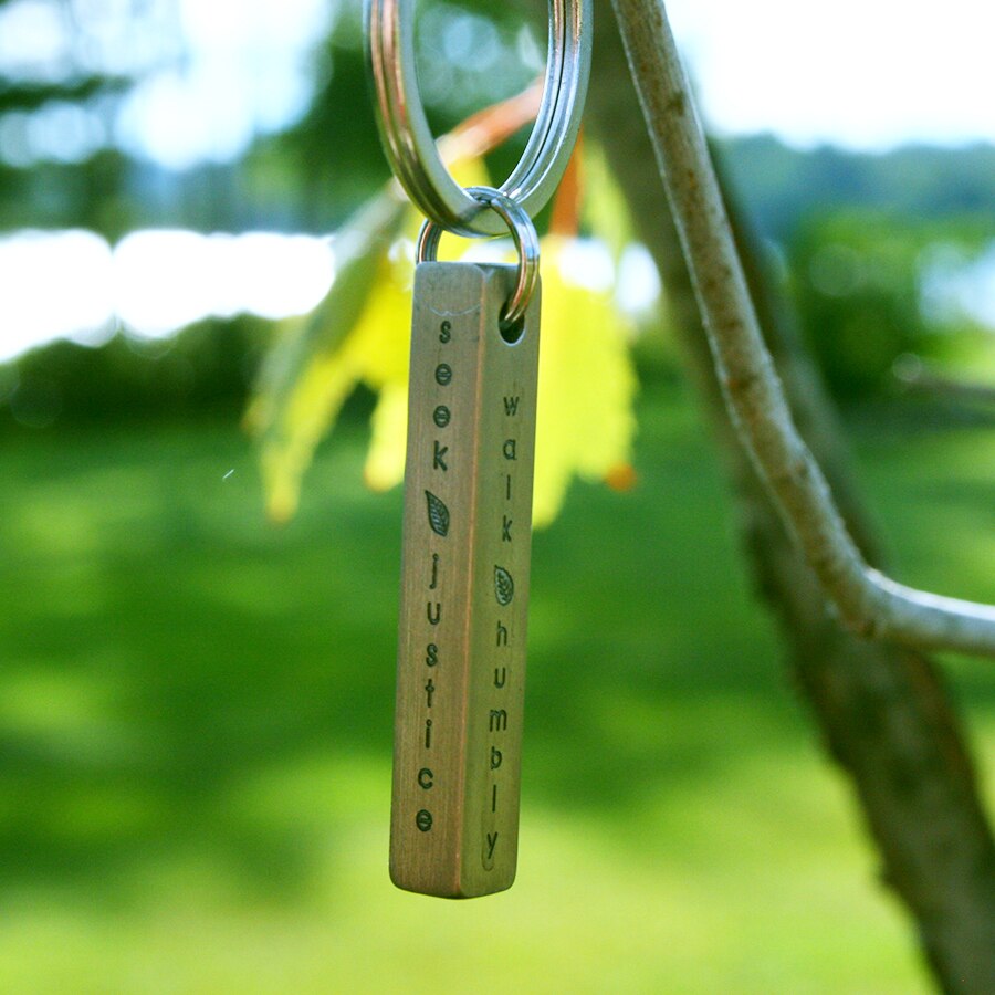 Seek Justice Keyring by Made for Freedom