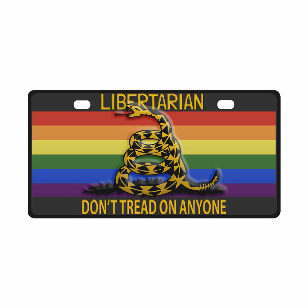 Don't Tread on Anyone LGBTQ -Framed License Plate