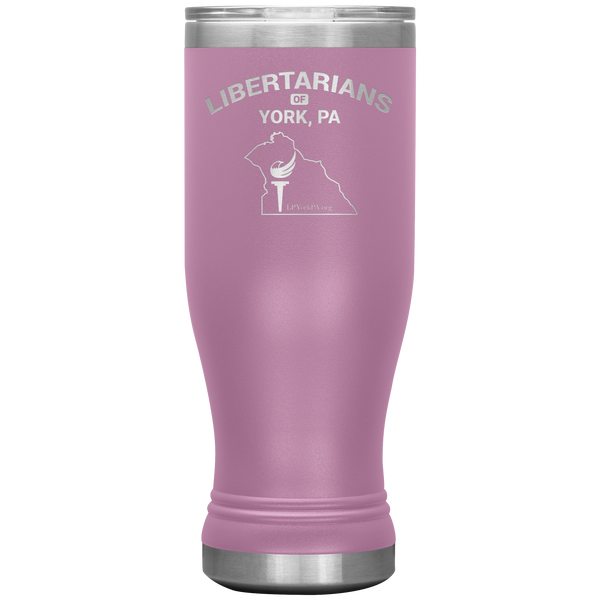 Libertarians of York PA Vaccuum Tumbler - Proud Libertarian - Libertarian Party of Pennsylvania - York