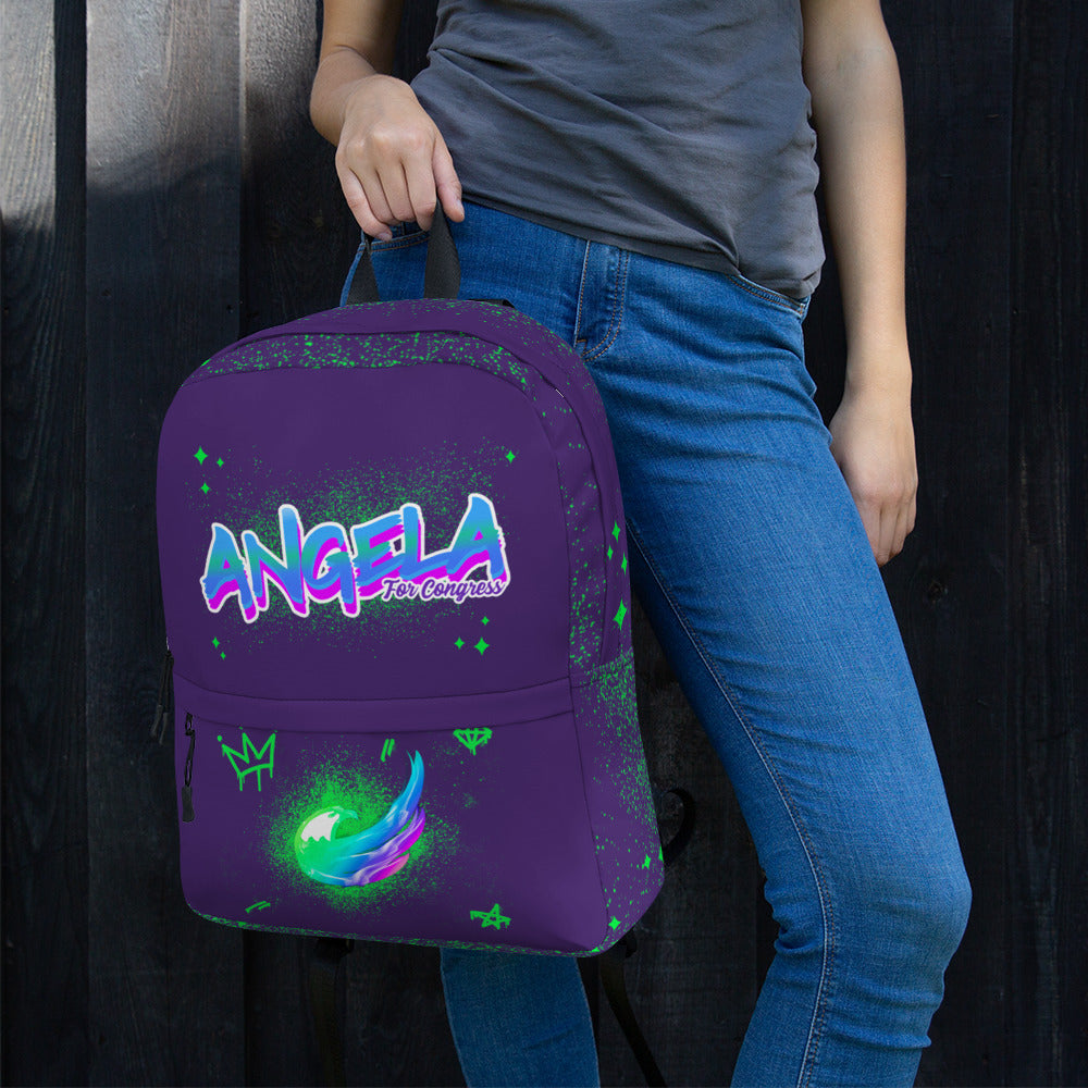 Angela For Congress Backpack - Proud Libertarian - Angela Pence