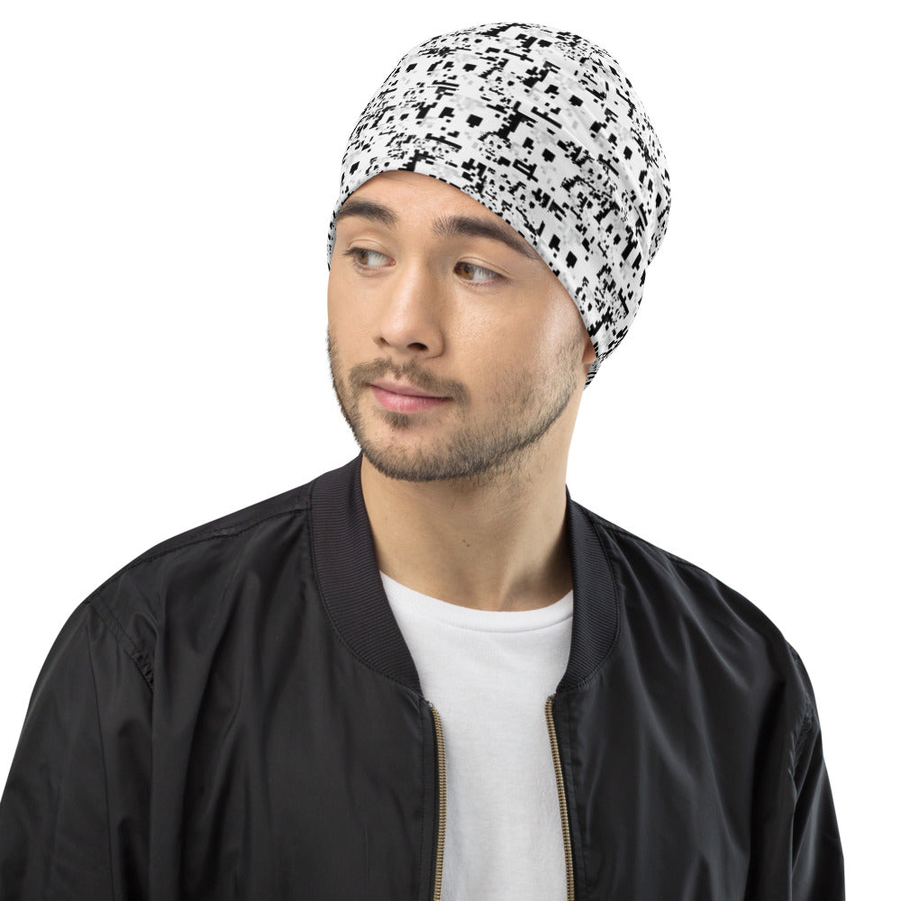 Hyperface Anti-Facial Recognition All-Over Print Beanie - Proud Libertarian - Proud Libertarian