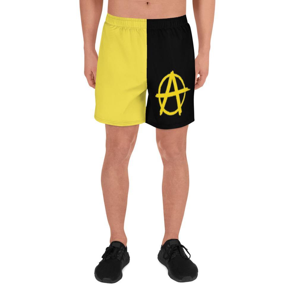 Ancap Yellow Anarchy Men's Athletic Shorts - Proud Libertarian - Libertarian Frontier