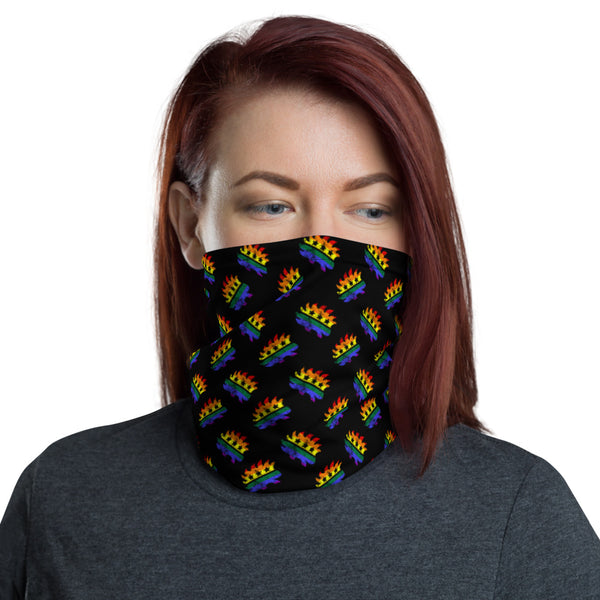 LGBTQ Porcupine Neck Gaiter (Black) - Proud Libertarian - Proud Libertarian