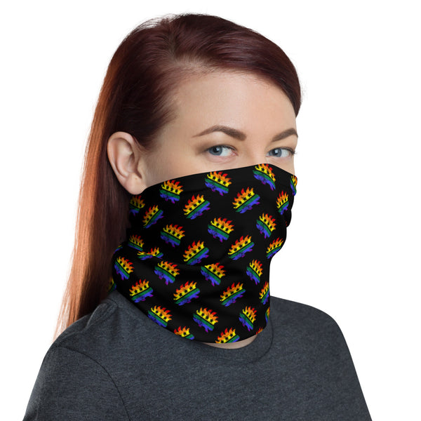 LGBTQ Porcupine Neck Gaiter (Black) - Proud Libertarian - Proud Libertarian