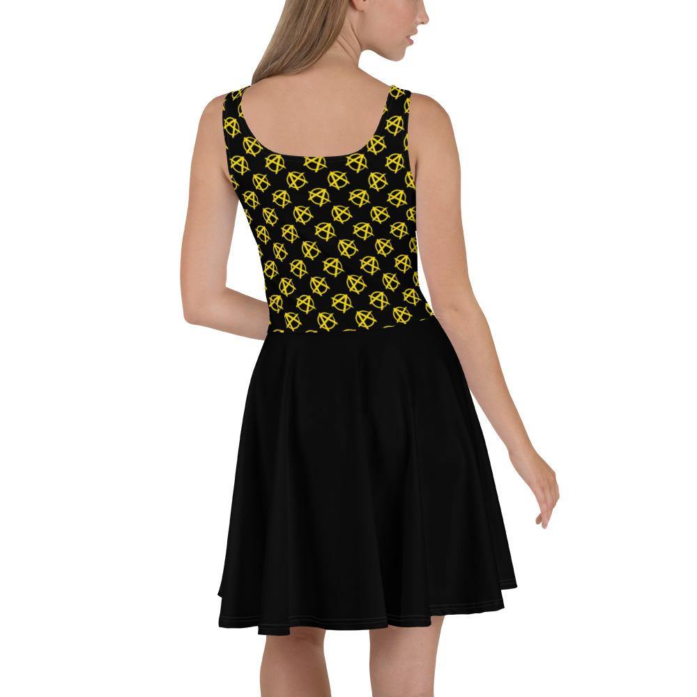 Ancap Anarchy Skater Dress (Black) - Proud Libertarian - Libertarian Frontier